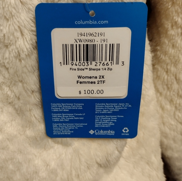 Women's Columbia FireSide Sherpa 1/4 Zip Jacket - Picture 8 of 9